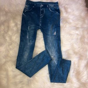 Denim leggings small